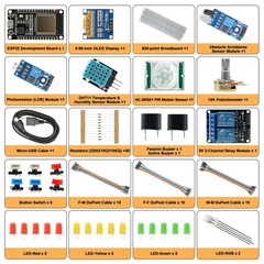 Basic Starter Kit for ESP32 ESP-32S WiFi Development Board, Beginner Electronics