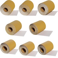 Total 40 Yards 2-3/4″ Wide PSA Continuous Sandpaper Roll Kit – 40, 60, 80, 12…