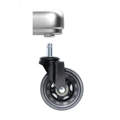 Everbilt Black 3 in. Rollerblade Office Chair Caster Wheels (4-Pack)