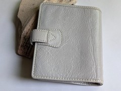Filofax Malden Small 6-Ring Binder Organizer Planner Stone Vintage Leather Cover