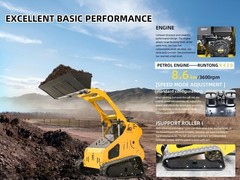 Mini Skid Steer Loader15 hp Hydraulic System Electric Start B&S ENGINE heat sink