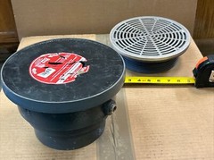 SIOUX CHIEF 832-6DSR FINISH LINE ADJUSTABLE FLOOR DRAIN DI 6” NO HUB 9” SS GRATE