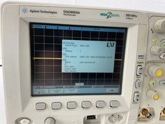 Agilent DSO6054A Oscilloscope 500 MHz w/ 2 54620-61601 Probe Cables 10073C Prob
