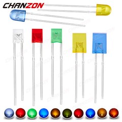 100pcs 2x3x4 2x5x7 5x4x6 mm Rectangle Square Oval Clear Diffused Color LED Diode