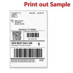 30 Rolls 220/Roll Direct Thermal Shipping Labels 4×6 Compatible 1744907 Dymo 4XL
