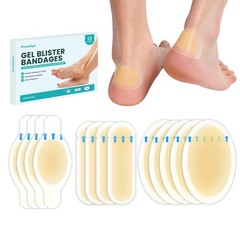 Hydrocolloid Gel Blister Bandages Pads – Promifun 13 Count (Pack of 1)