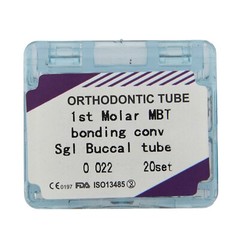 20Types Dental Orthodontic Buccal Tubes 1st 2nd Molar Bracket Bondable Roth MBT
