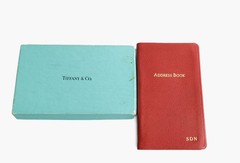Vintage 1990s Tiffany And Company Address Book Red Leather Cover