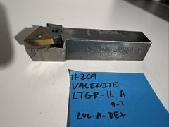 valenite LTGR-16A Indexible Carbide Lathe Toolholder 5”OAL 1”Shank Turning Trian