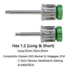 Universal Implant Drivers Kit Prosthetic Hex Screwdrivers Locator Manual Adapter