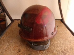 MSA Skullgard Safety Hard Hat Cap Brown Class C