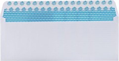 Security Tinted Self-Seal Letter Envelopes-No Window, White-24 LB- 100 Count