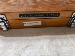 81 PCS GRADE B 20 C GAGE GAUGE BLOCK SET WOODEN BOX Incomplete