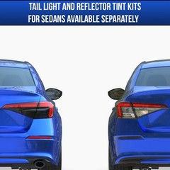 Amber Delete Headlight Tint Blackout Vinyl DIY For 2022-2025 Honda Civic