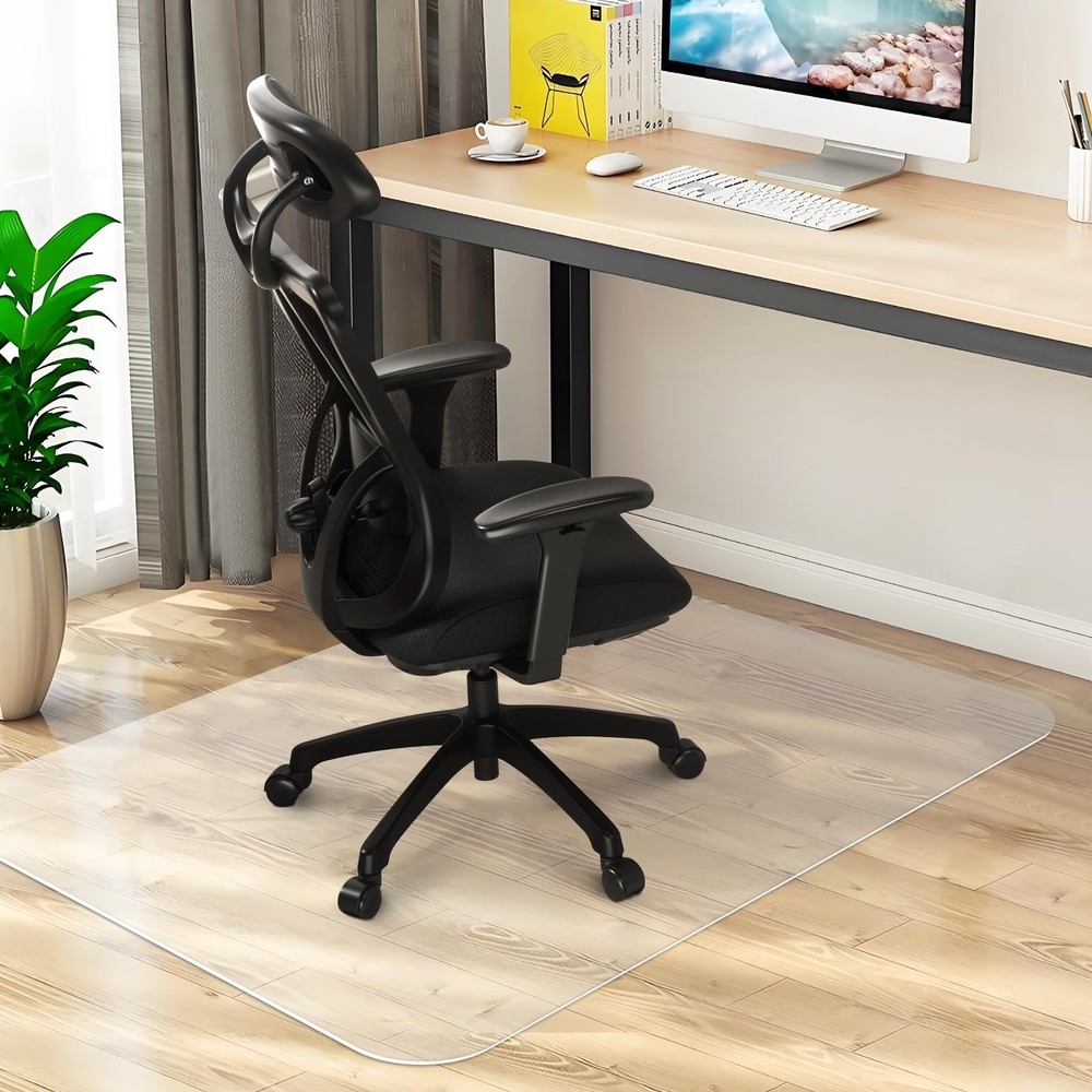 Chair Mat for Hard Wood Floors – Heavy Duty Floor Protector – Easy Clean (47’…