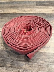 3 1/8″ wide Red Fire hose for boat docks, abrasion protection etc. 10’ length