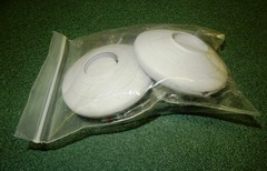 Lot of Two STEP ON/OFF BUTTON Push Floor Foot Pedal Lamp Light Switch Light Grey
