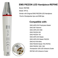 Woodpecker Dental Ultrasonic Piezo Scaler Handpiece Tips HW-5L EMS PIEZON LED G1