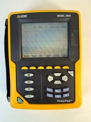 AEMC 3945 Powerpad 3-PHASE Power Analyzer • Works •Parts/Repair • No Test Cables