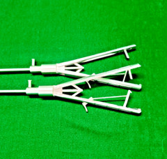 2pc Laparoscopic V-Shape Needle Holder Curved Jaw 5mmx330mm Reusable Instruments