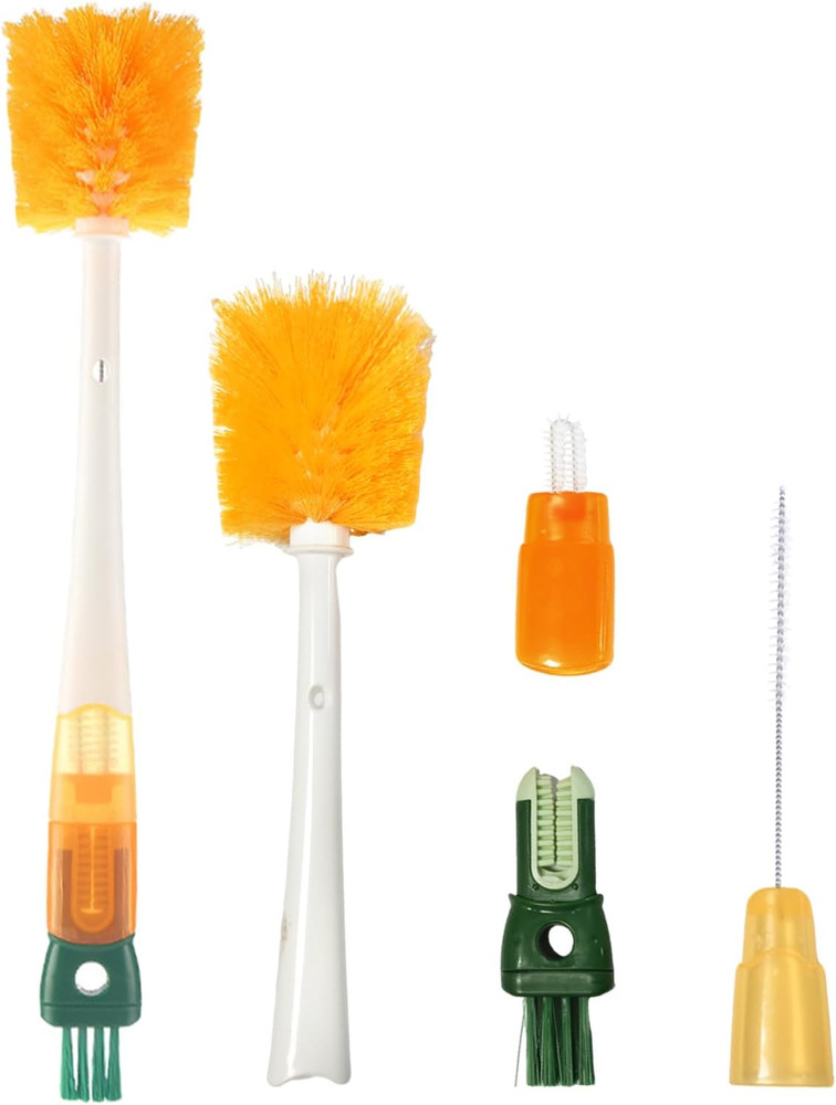 5-in-1 Bottle Brush Cleaner Set, Long Water Bottle & Straw Cleaning Brushes