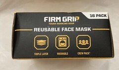 Firm Grip Face Mask Washable Reusable 16 CT Box