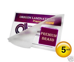 Hot Laminating Pouches 2-1/4 x 3-3/4-inch Business Card size [100/pack] 5 Mil