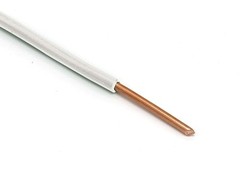 THHN / Building Wire – White Jacket – 10 Gauge Solid Copper UL UV – 25 Ft