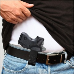 IWB Leather Holster for Glock 26/27, M&P Shield, XDS, Taurus 709, Walther P22