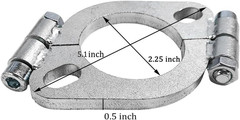 2 Packs 2.25 Inch Split Flange Repair Kit, 2 Bolt 2.25″/57Mm Exhaust Flange