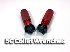 5C collet wrench, aluminum handle, 4140 head. Strong and beautiful. Made in USA