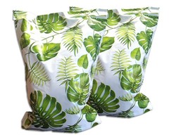 10×13, 14.5x19x4″ Tropical Palm Leaves Flat Poly Mailers Combo, Medium and Large