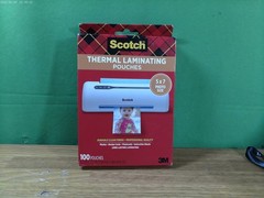 Scotch Thermal Laminating Pouches 5×7-inch, 5 Mil., Clear 100/PK