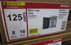 Square D 16-Circuit 125amp 8-space Outdoor Main Lugs Load Center (HOM816L125PRB)