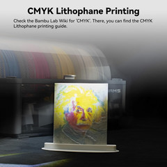 4PCS CMYK Lithophane LED Backlight Board Kit Compatible with Bambu Lab A1/A1 Min