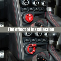 Metal Mecha Push Start Button Cover Car Engine Start Stop Button Cover Protector
