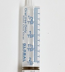 10cc ULTRA-FLO ORAL Syringes 10ml Sterile NEW Syringe + CAP -2 Teaspoon -50 Pack
