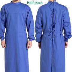 Medical Pure Cotton Surgical Gown Dentist Sterile Operating Room Overalls