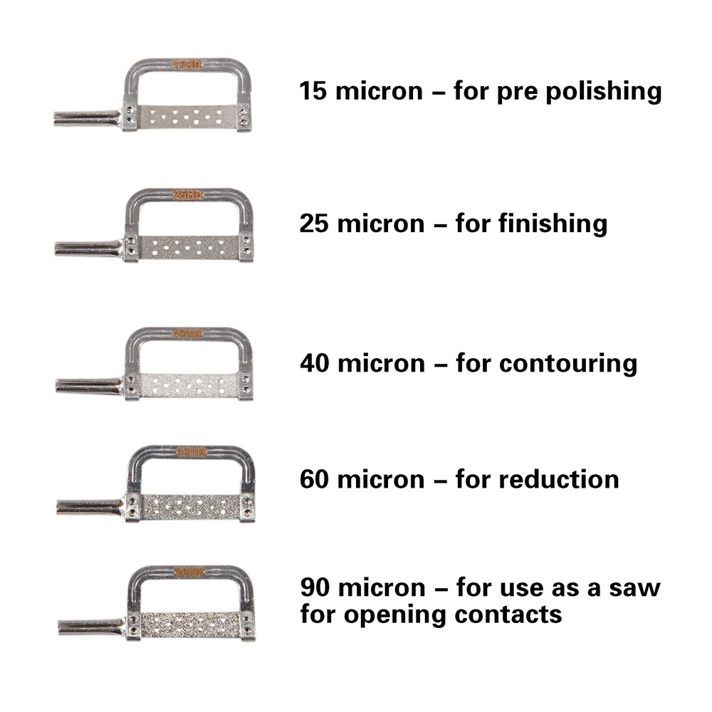 Dental Orthodontic Interproximal Enamel Reduction IPR Strips 15-90HD for 4:1 Kit
