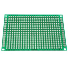 5cm x 7cm Green PCB Printed Circuit Board, 5 Pack, 432 Holes, 32 Pads