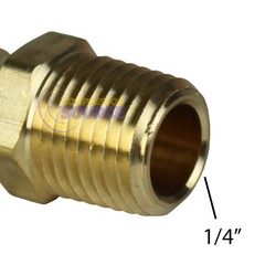 3/8″ X 1/4″ MNPT Brass Air Hose Barb Fitting For 3/8″ Hose
