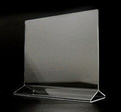 Dazzling Displays 10 Acrylic 11″ x 8.5″ Horizontal Top Load Sign Holders