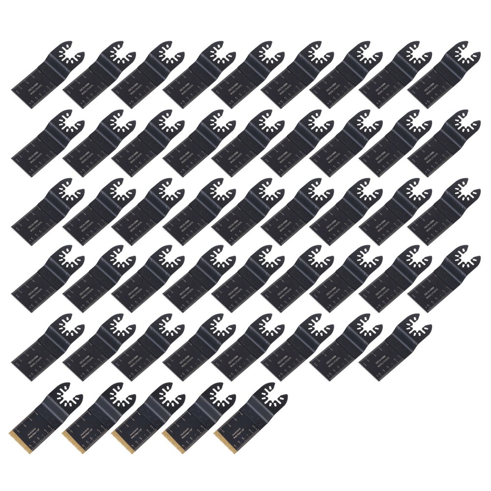 50PCS Multitool Oscillating Saw Blades Ordinary & Titanium Coated Saw Blades Kit