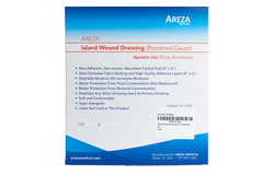 Areza Island Wound Dressing (Bordered Gauze) 6″ x 6″ Sterile (30 Per Box)