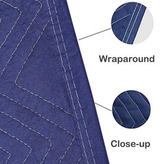2 Moving Blankets 40″x 72″ Heavy Duty Packing Blankets for Moving Shipping Th…