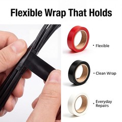 Waterproof PVC Electrical Tape Set – 5.1 Mil Insulation, 0.62 in x 32.8 ft Rolls