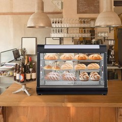 3 Tiers 35″ Commercial Catering Food Warmer Desktop Pastry Food Display Case