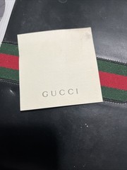Vintage 1993 GUCCI 5 Ring Binder Black leather Made In Italy Complete All Page