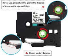 5PK Brother P-Touch TZ-231 TZe-231 12mm Label Tape Black on White 1/2″ PT-H100