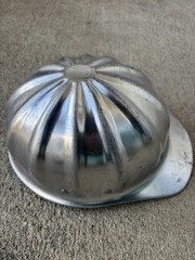 Vintage Fibre-Metal Superlite Aluminum Hard Hat. Made in USA!